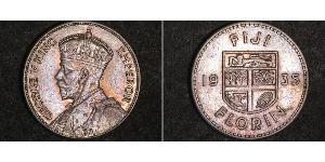 1 Florin Fidschi Silber George V (1865-1936)