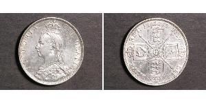 1 Florin Vereinigtes Königreich von Großbritannien und Irland (1801-1922) Silber Victoria (1819 - 1901)