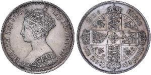 1 Florin Vereinigtes Königreich von Großbritannien und Irland (1801-1922) Silber Victoria (1819 - 1901)