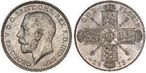 1 Florin Vereinigtes Königreich von Großbritannien und Irland (1801-1922) Silber George V (1865-1936)