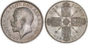 1 Florin Vereinigtes Königreich von Großbritannien und Irland (1801-1922) Silber George V (1865-1936)