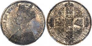 1 Florin Vereinigtes Königreich von Großbritannien und Irland (1801-1922) Silber Victoria (1819 - 1901)