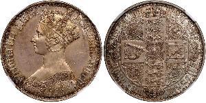 1 Florin Vereinigtes Königreich von Großbritannien und Irland (1801-1922) Silber Victoria (1819 - 1901)