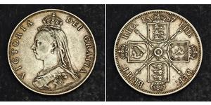 1 Florin Vereinigtes Königreich von Großbritannien und Irland (1801-1922) Silber Victoria (1819 - 1901)