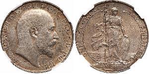 1 Florin Vereinigtes Königreich von Großbritannien und Irland (1801-1922) Silber Eduard VII (1841-1910)