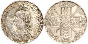 1 Florin Vereinigtes Königreich von Großbritannien und Irland (1801-1922) Silber Victoria (1819 - 1901)