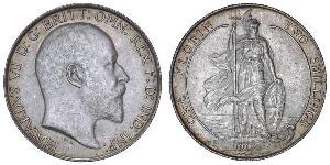 1 Florin Vereinigtes Königreich von Großbritannien und Irland (1801-1922) Silber Eduard VII (1841-1910)