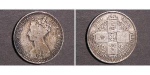 1 Florin Vereinigtes Königreich von Großbritannien und Irland (1801-1922) Silber Victoria (1819 - 1901)