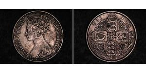 1 Florin Vereinigtes Königreich von Großbritannien und Irland (1801-1922) Silber Victoria (1819 - 1901)