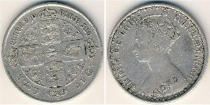 1 Florin Vereinigtes Königreich von Großbritannien und Irland (1801-1922) Silber Victoria (1819 - 1901)