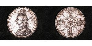 1 Florin Vereinigtes Königreich von Großbritannien und Irland (1801-1922) Silber Victoria (1819 - 1901)