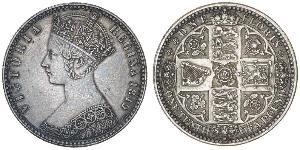 1 Florin Vereinigtes Königreich von Großbritannien und Irland (1801-1922) Silber Victoria (1819 - 1901)