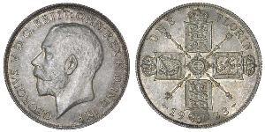 1 Florin Vereinigtes Königreich von Großbritannien und Irland (1801-1922) Silber George V (1865-1936)