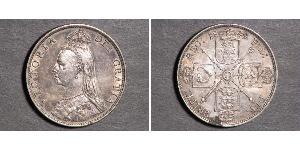 1 Florin Vereinigtes Königreich von Großbritannien und Irland (1801-1922) Silber Victoria (1819 - 1901)