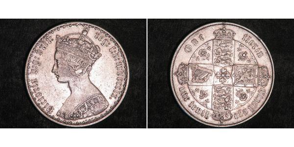 1 Florin Vereinigtes Königreich von Großbritannien und Irland (1801-1922) Silber Victoria (1819 - 1901)