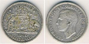 1 Florin Australia (1939 - ) Silver George VI (1895-1952)