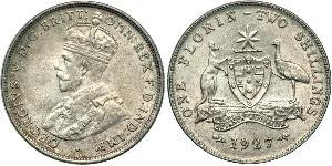 1 Florin Australia (1939 - ) Silver George V of the United Kingdom (1865-1936)