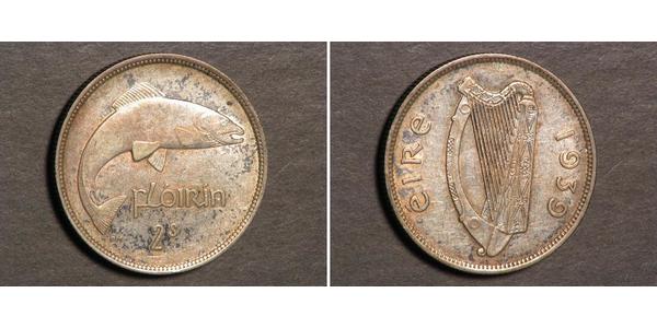 1 Florin Ireland (1922 - ) Silver 