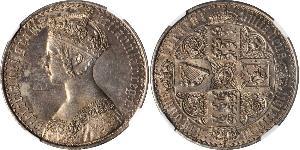 1 Florin United Kingdom of Great Britain and Ireland (1801-1922) Silver Victoria (1819 - 1901)