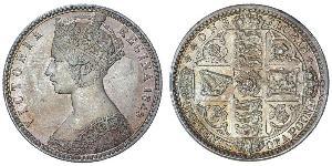 1 Florin United Kingdom of Great Britain and Ireland (1801-1922) Silver Victoria (1819 - 1901)