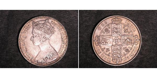 1 Florin United Kingdom of Great Britain and Ireland (1801-1922) Silver Victoria (1819 - 1901)