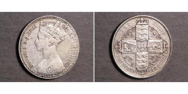 1 Florin United Kingdom of Great Britain and Ireland (1801-1922) Silver Victoria (1819 - 1901)