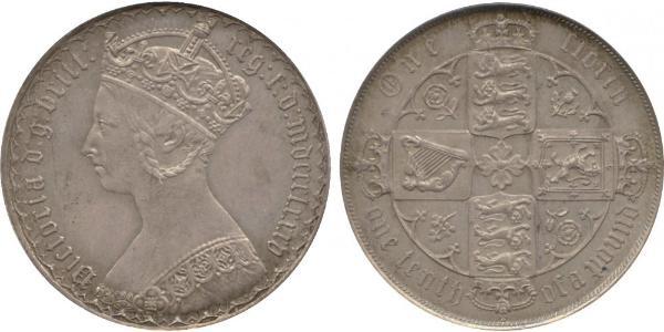 1 Florin United Kingdom of Great Britain and Ireland (1801-1922) Silver Victoria (1819 - 1901)