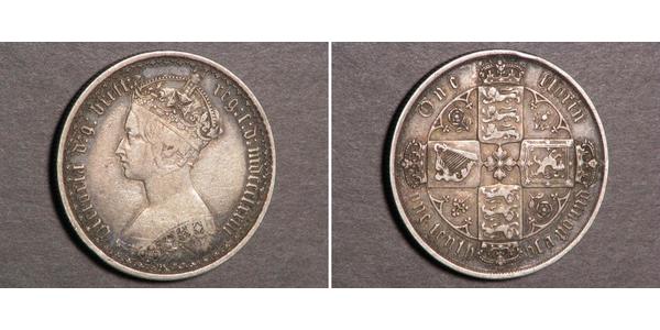 1 Florin United Kingdom of Great Britain and Ireland (1801-1922) Silver Victoria (1819 - 1901)