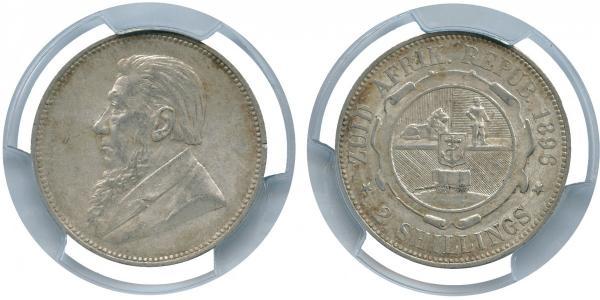 1 Florin South Africa 銀 保罗·克留格尔 (1825 - 1904)