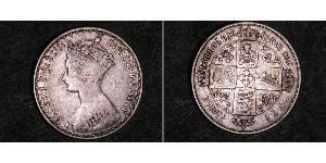 1 Florin 大不列颠及爱尔兰联合王国 (1801 - 1922) 銀 维多利亚 (英国君主)