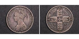 1 Florin 大不列颠及爱尔兰联合王国 (1801 - 1922) 銀 维多利亚 (英国君主)