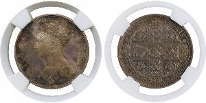 1 Florin 大不列颠及爱尔兰联合王国 (1801 - 1922) 銀 维多利亚 (英国君主)