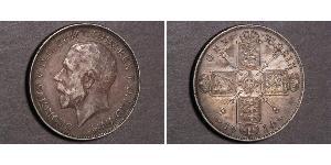 1 Florin 大不列颠及爱尔兰联合王国 (1801 - 1922) 銀 乔治五世  (1865-1936)