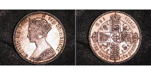 1 Florin 大不列颠及爱尔兰联合王国 (1801 - 1922) 銀 维多利亚 (英国君主)