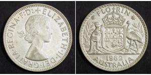1 Florin 澳大利亚 銀 伊丽莎白二世 (1926-2022)