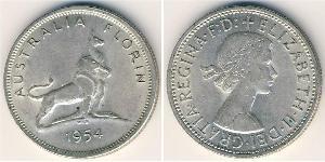 1 Florin 澳大利亚 銀 伊丽莎白二世 (1926-2022)