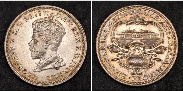 1 Florin 澳大利亚 銀 乔治五世  (1865-1936)