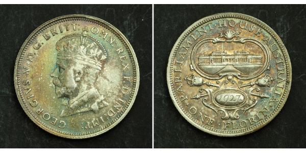 1 Florin 澳大利亚 銀 乔治五世  (1865-1936)