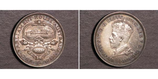 1 Florin 澳大利亚 銀 乔治五世  (1865-1936)