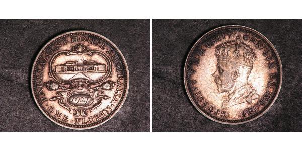 1 Florin 澳大利亚 銀 乔治五世  (1865-1936)
