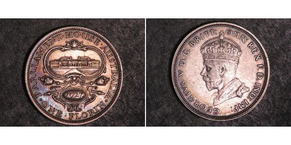 1 Florin 澳大利亚 銀 乔治五世  (1865-1936)