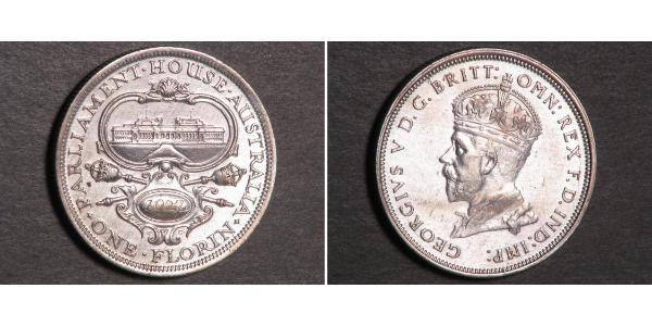 1 Florin 澳大利亚 銀 乔治五世  (1865-1936)