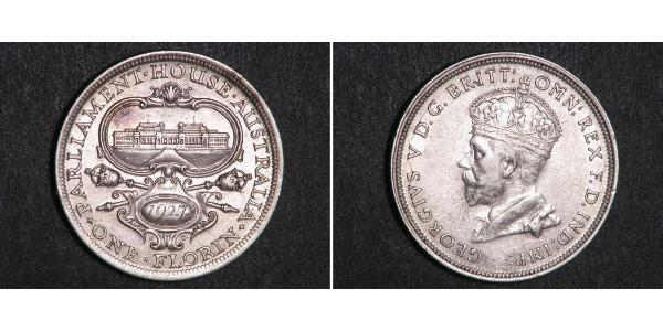 1 Florin 澳大利亚 銀 乔治五世  (1865-1936)