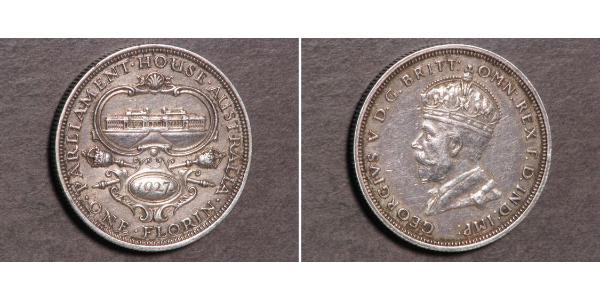 1 Florin 澳大利亚 銀 乔治五世  (1865-1936)