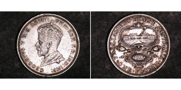 1 Florin 澳大利亚 銀 乔治五世  (1865-1936)