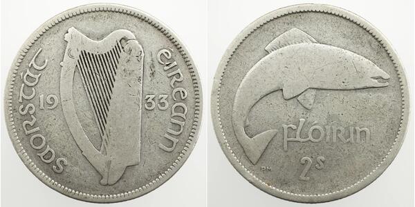 1 Florin 爱尔兰共和国 銀 