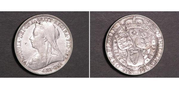 1 Florin / 2 Shilling Royaume-Uni de Grande-Bretagne et d