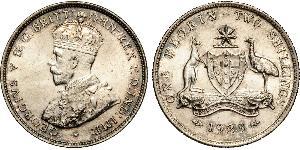 1 Florin / 2 Shilling Ôstralie (1788 - 1939) Argent George V (1865-1936)