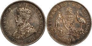 1 Florin / 2 Shilling Ôstralie (1788 - 1939) Argent George V (1865-1936)