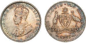 1 Florin / 2 Shilling Australia (1788 - 1939) Argento Giorgio V (1865-1936)